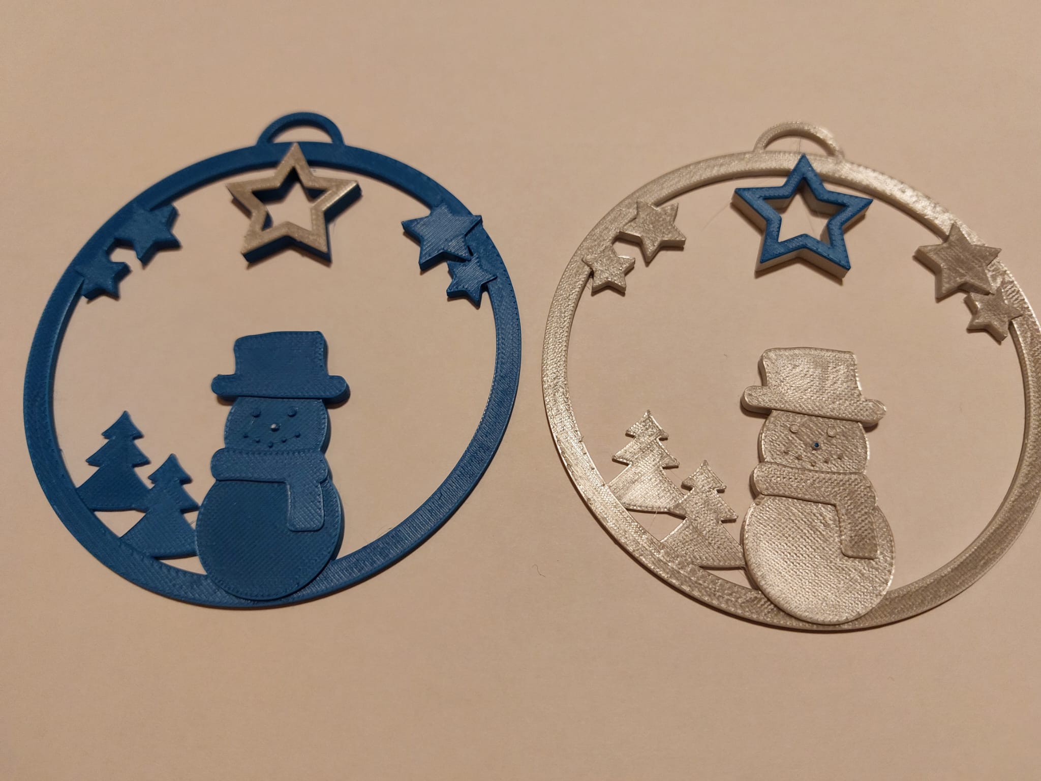 Winterse sneeuwpop hanger